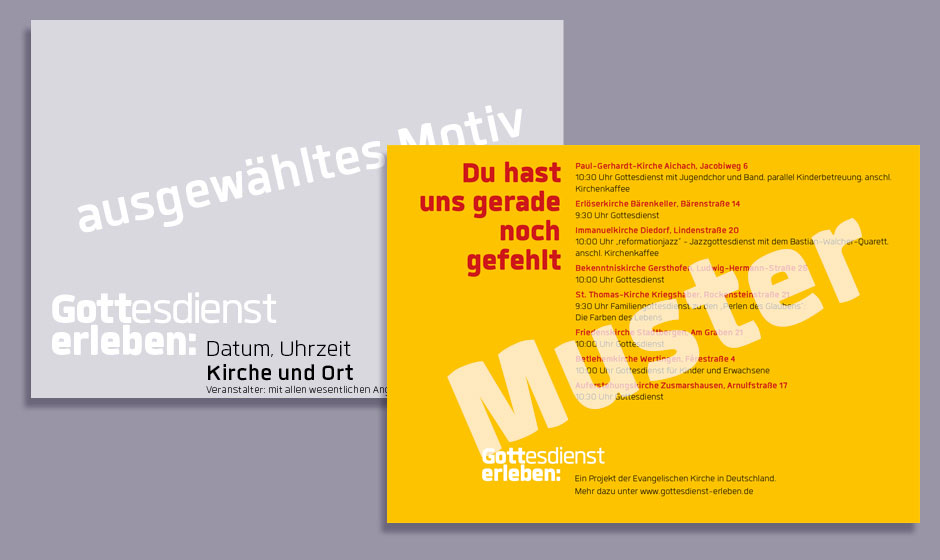 „Gottesdienst erleben“ Banner